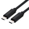 Roline USB4 Gen2x2 kabel TIP C-C M/M, Emark, 100W, 2.0m, crni