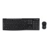 Logitech MK270 bežična tipkovnica+miš, USB, crna (920-004532)