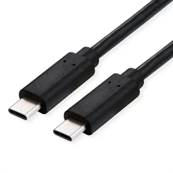 Roline USB4 Gen3x2 kabel TIP C-C M/M, Emark, 100W, 1.0m, crni
