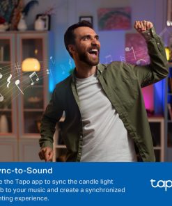TP-Link Tapo Smart Wi-Fi višebojna žarulja E14, 8.6W, 470lm, 2500K - 6500K, glasovna kontrola (Amazon Alexa & Google Assistant)