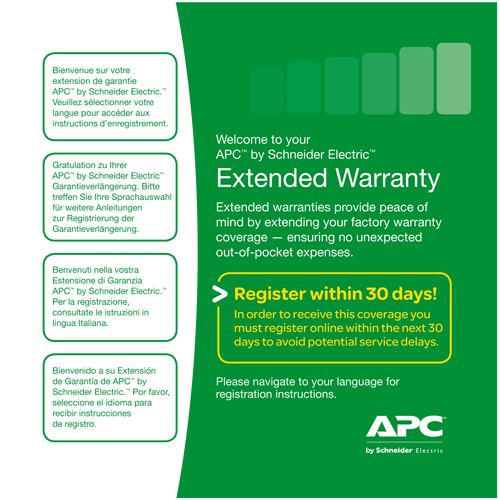APC 3 Year Warranty Extension 8-10 kVA UPS