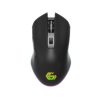 Gembird 6-button rechargeable wireless RGB gaming mouse "Firebolt", black