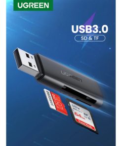 UGREEN čitač memorijskih kartica USB 3.0, TF/SD, crni