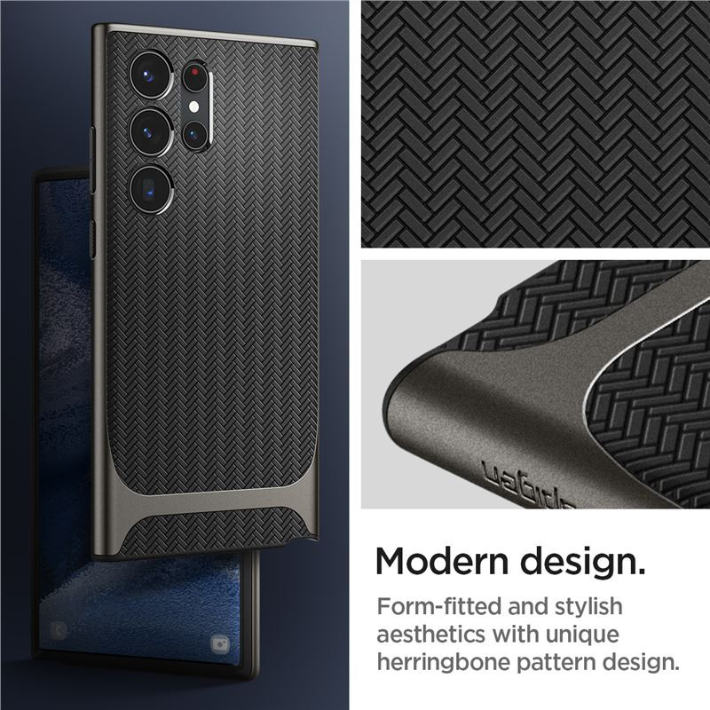 Spigen Neo Hybrid, zaštitna maska za telefon, gunmetal - Samsung Galaxy S23 Ultra (ACS05627)