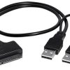 Transmedia SATA HDD adapter SATA 17-5 pin plug to USB 2.0