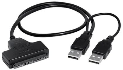 Transmedia SATA HDD adapter SATA 17-5 pin plug to USB 2.0