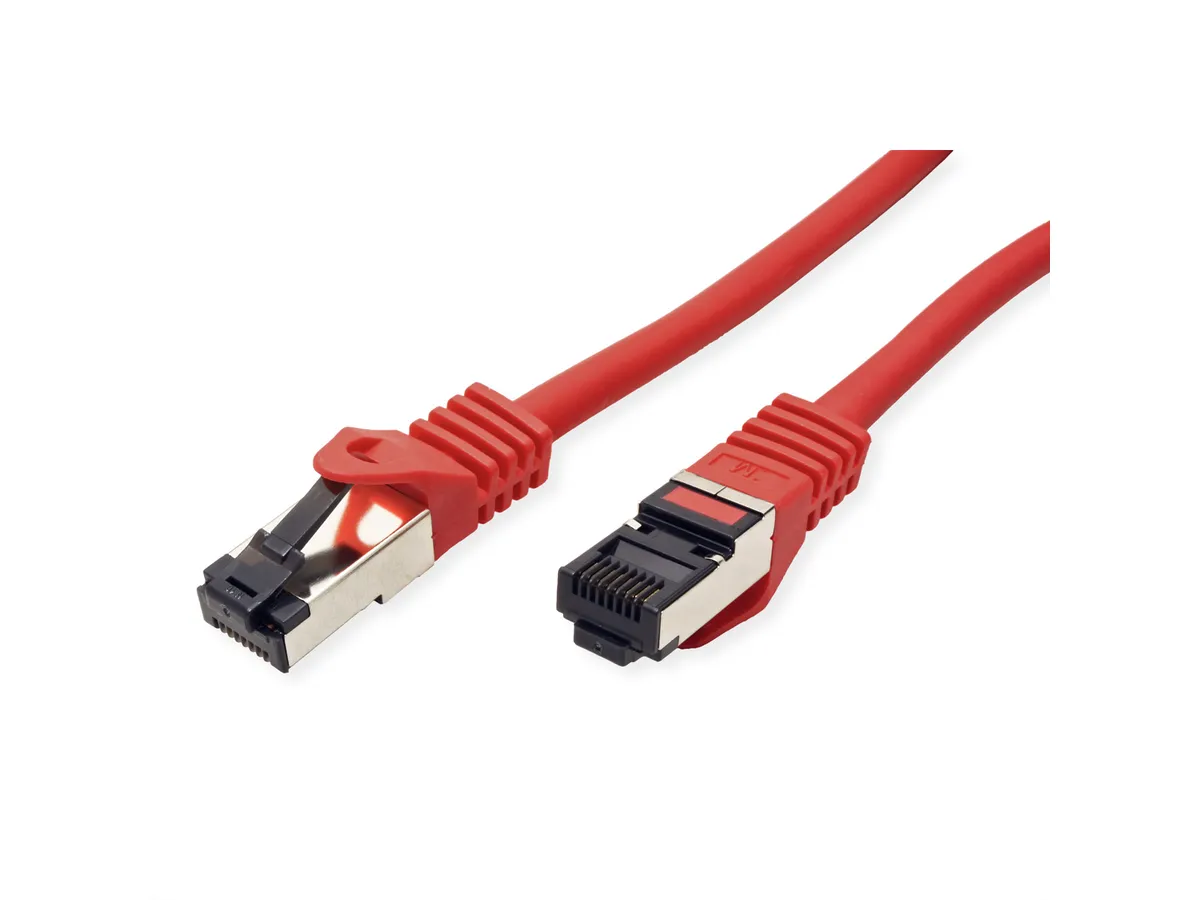 Roline VALUE S/FTP mrežni kabel Cat.8 (Class I), LSOH, stranded, 1.0m, crveni