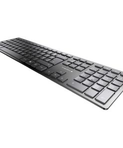 Cherry KW 9100 SLIM bežična/BT tipkovnica, AES-128 enkripcija, crna