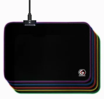 Gembird Gaming mouse pad with LED light effect, Medium-size