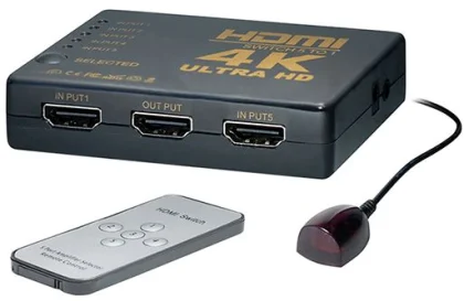 Transmedia 5-way HDMI Switch 4K@30Hz