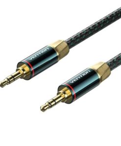 Vention Cotton Braided 3.5mm Male to Male Audio Cable 1M Green Copper