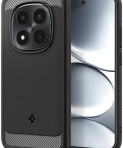 Spigen Rugged Armor, matte black - Xiaomi Redmi Note 15 Pro 5G