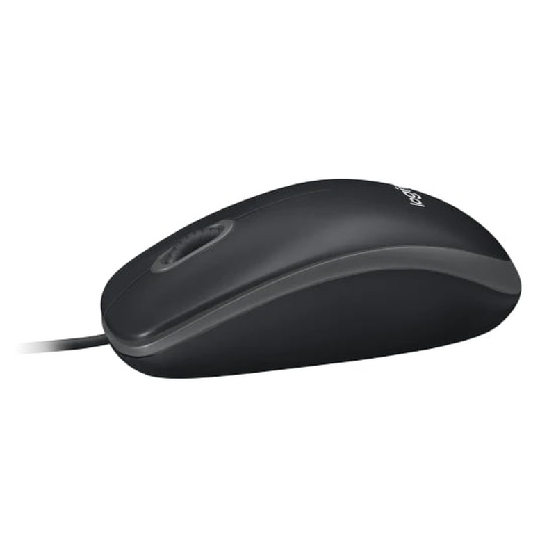 Logitech B100 optički miš, USB, crni (910-003357)