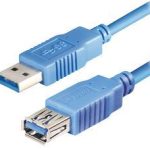 Transmedia USB 3.0 type A plug - USB type A jack 1m