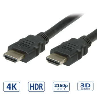 STANDARD HDMI Ultra HD kabel sa mrežom, M/M, v2.0, crni, 2.0m