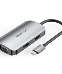 Vention USB-C to HDMI VGA USB 3.0 PD Docking Station 0,15m