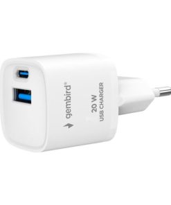Gembird 2-port 20W USB fast charger