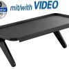 Transmedia Kickstand-Style TV Shelf