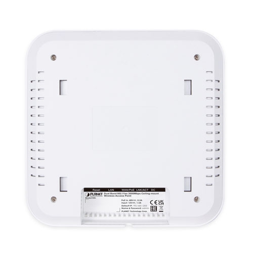 PLANET Wi-Fi 6 3000Mbps 802.11ax Dual Band Ceiling-mount Wireless Access Point