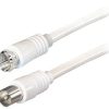 Transmedia TV-SAT Kabel F to IEC 5m, White