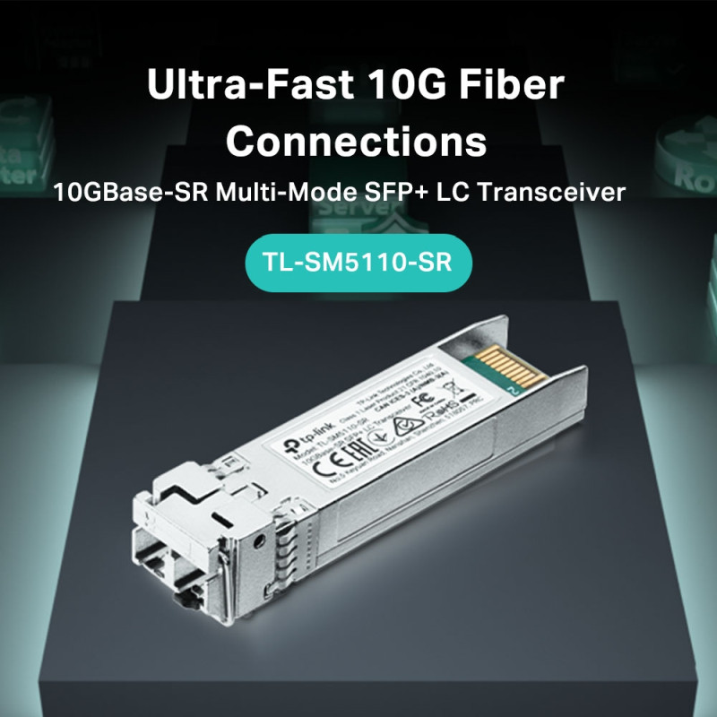 TP-Link 10G-SR SFP+ LC 850nm Multi-mode, LC Duplex konektor, do 300m