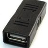 Gembird USB 2.0 coupler, black