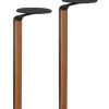 Transmedia 2 Stands for loudspeakers, black hardwood design