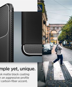 Spigen Rugged Armor, zaštitna maska za telefon, mat crna - Samsung Galaxy S22
