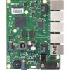 MikroTik Ethernet router board with five Gigabit Ethernet ports