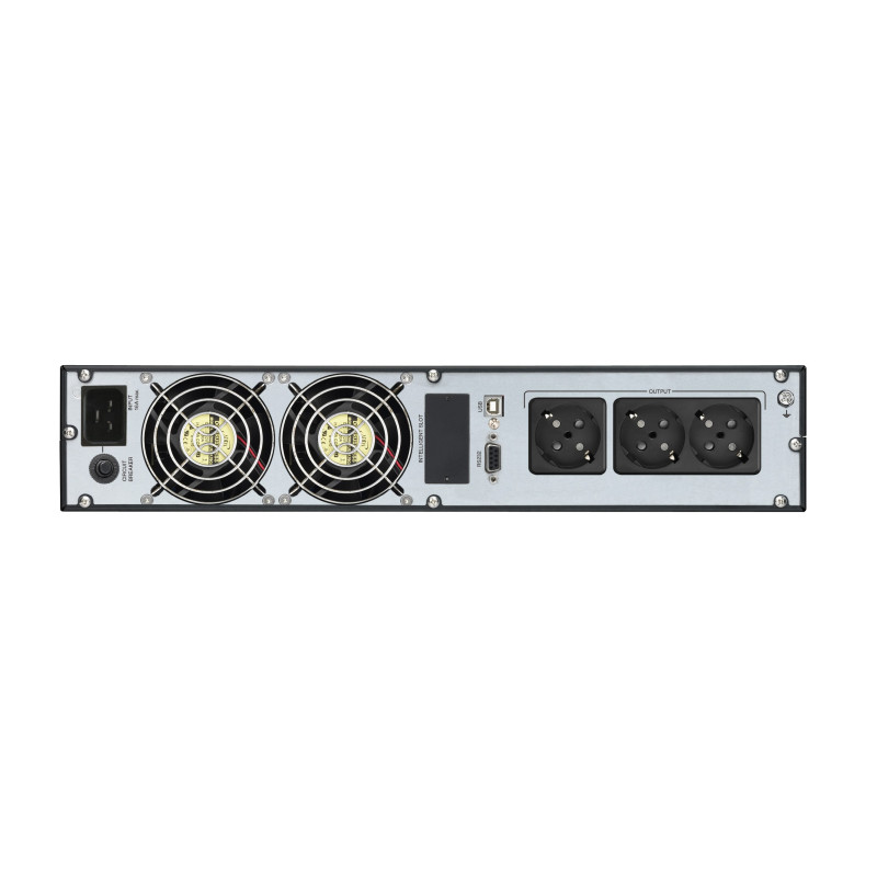 Fortron Source UPS Champ Rack 3000VA/2700W, On-line double conversion, USB, RS-232, 3×Schuko, 6×9Ah, LCD