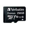 Verbatim memorijska kartica Premium Micro SDXC 256GB Class 10 + adapter
