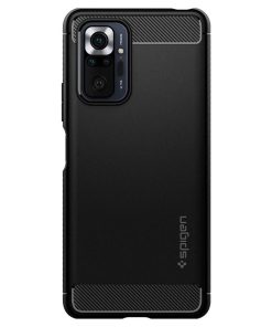 Spigen Rugged Armor, zaštitna maska za telefon, crna - Xiaomi Redmi Note 10 Pro/Max