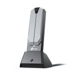 TP-Link BE6500 Archer TBE400UH Wi-Fi 7 High Gain Wireless USB Adapter, 2882Mbps/2882Mbps/688Mbps (2.4GHz/5GHz/6GHz), 2× High-Gain Tri-Band Antennas