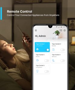 TP-Link Tapo Smart WiFi Plug, 2.4GHz, 802.11b/g/n, BT4.2, Tapo app, kontrola potrošnje energije, Timer/Schedule postavke, Glasovna kotrola Amazon Alexa/Google Assistant
