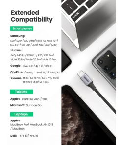 UGREEN adapter USB-C na 3.5mm, 10cm