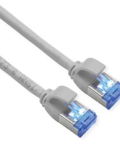 Roline S/FTP (PiMF) Cat.6a Data Center mrežni kabel (Class EA), Slim, LSOH, tangle free, sivi, 7.0m