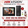 HIKVISION PORTAFON SET ZA 1 STAN ILI KUĆU SA VIDEO JEDINICOM VI-K43P