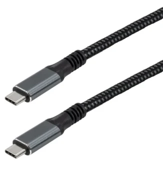 Transmedia USB C 3.2 cable with E-Marker chip, 1m