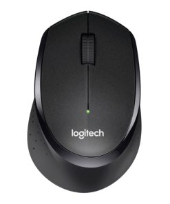 Logitech M330 Silent+ bežični optički miš, crna
