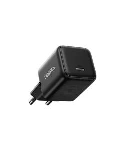 UGREEN zidni punjač 20W, 1×USB-C, GaN, crni
