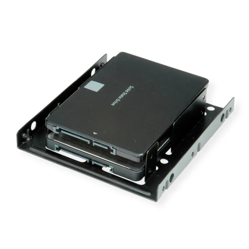Roline HDD montažni adapter, 3.5" za 2×2.5" HDD/SSD, metalni
