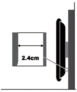 Roline VALUE zidni nosač za TV 32"-60", nosivost do 80kg, Low Profile, crni