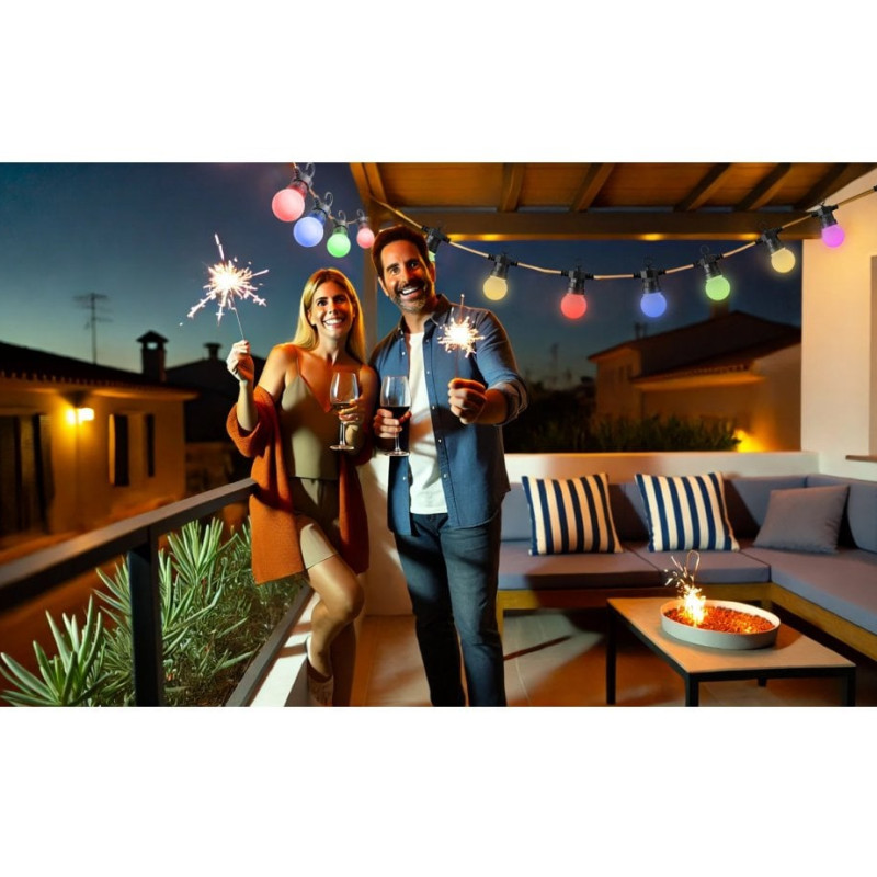 WOOX WiFi Smart LED Smart Party Lighting String 5.5W, IP65, 9m
