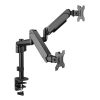 BIT FORCE stolni nosač za 2 17“- 32“ monitora s plinskom oprugom, do 9kg (po monitoru) (BRACKET DMG-32-2M)