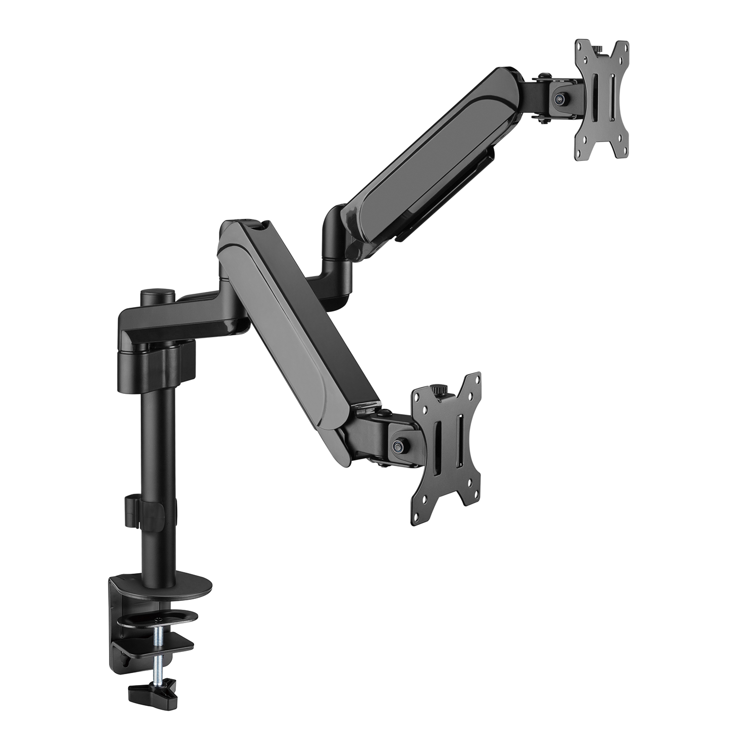 BIT FORCE stolni nosač za 2 17“- 32“ monitora s plinskom oprugom, do 9kg (po monitoru) (BRACKET DMG-32-2M)