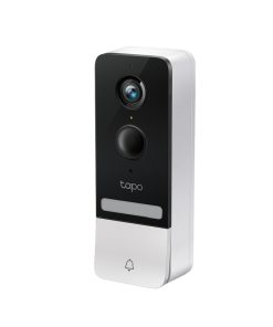 TP-Link Tapo Smart bežično zvono za vrata s video kamerom 2560×1920px, 2K 5MP, 160° dijagonalno, dvosmjerni audio, IR LED, detekcija pokreta, IP64