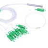 NFO Fiber Optic PLC Splitter, 1:8, Steel Box, SM, G657A, 1,5m, SC APC