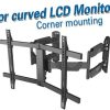 Transmedia Corner Bracket for Curved- and Flat Panel TV (94 - 178 cm)