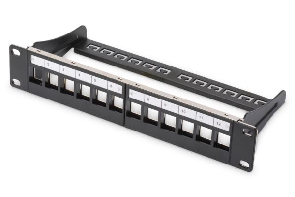 DIGITUS Modular Patch Panel, 12-port, 10", blank, 1U