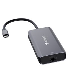Verbatim USB-C Essentials Multiport Hub 6 priključaka: RJ45, HDMI, USB-C PD, 3 x USB-A 3.2 Gen 1